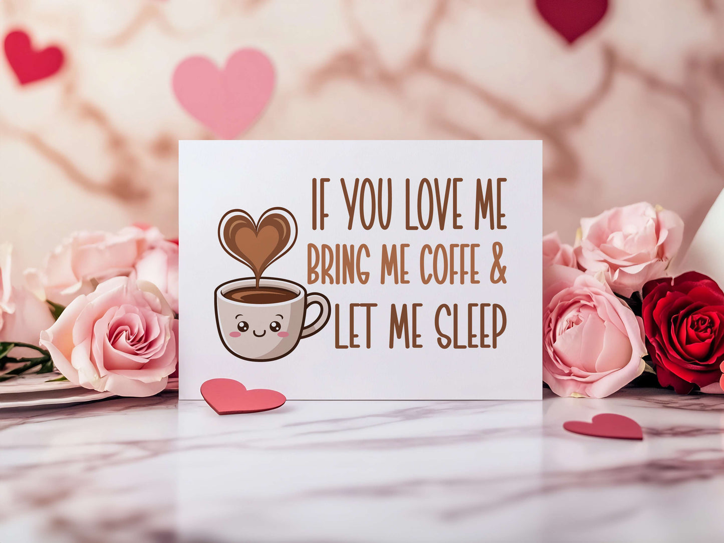 Introducing the "If You Love Me, Bring Me Coffee & Let Me Sleep" Funny Sign a charming and humorous addition to your home decor! This Valentine's themed custom pine plaque sign is crafted with care.
