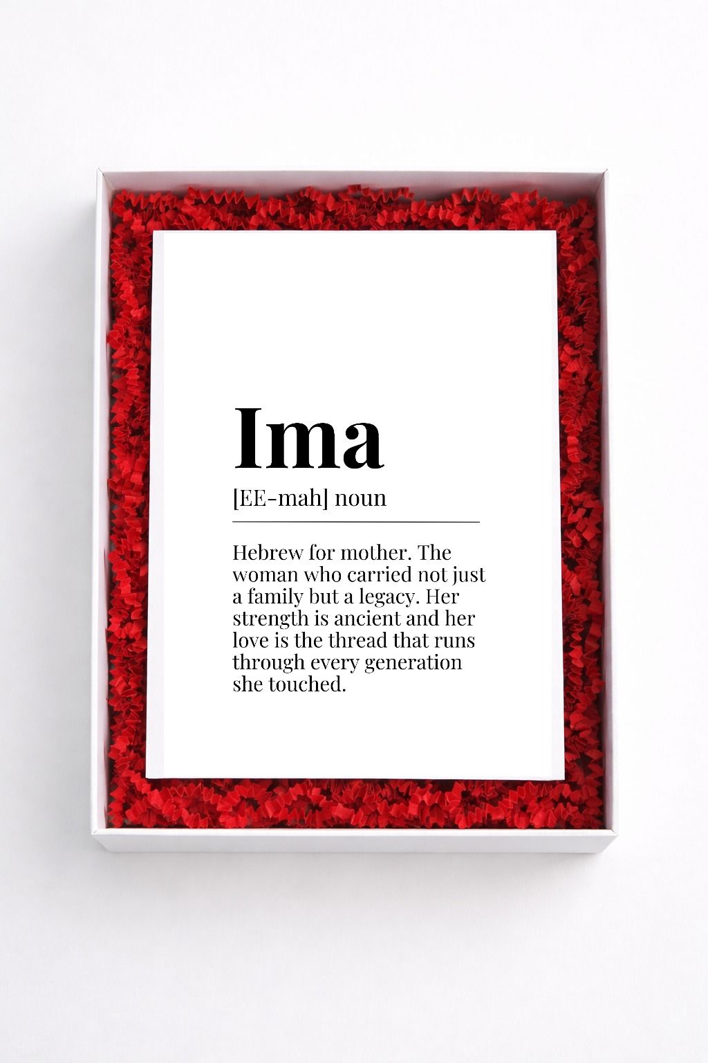 Ima definition sign gift box