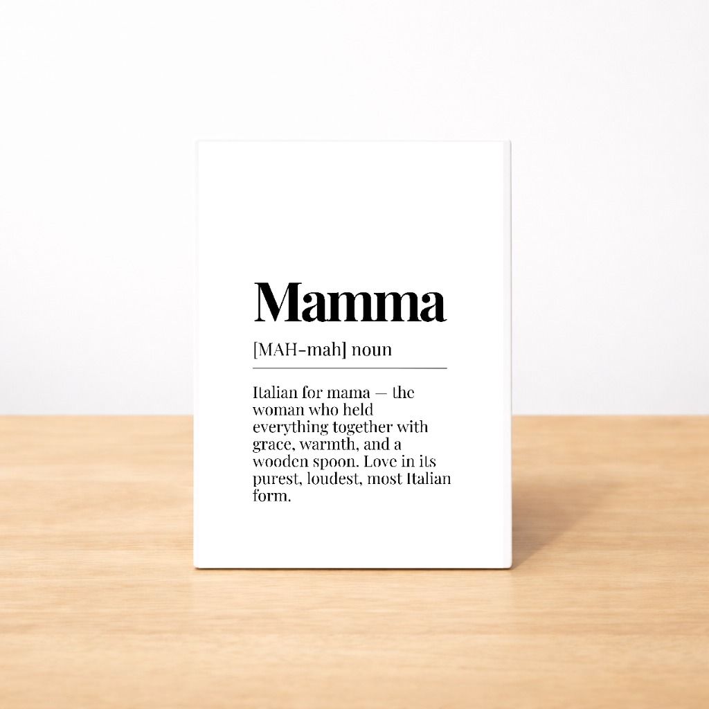 Mamá Definition Sign | 5x7 Gift-Ready MDF Plaque | Pl8crafted