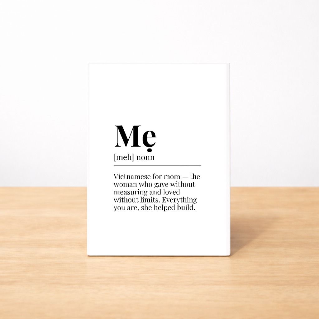 Māmā Definition Sign | 5x7 Gift-Ready MDF Plaque | Pl8crafted